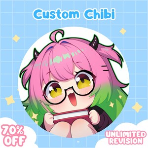 Custom Chibi Anime, Chibi Character, High Quality Custom Chibi Anime Art, Custom Chibi Commission, Chibi logo, Cute Chibi, Chibi emotes
