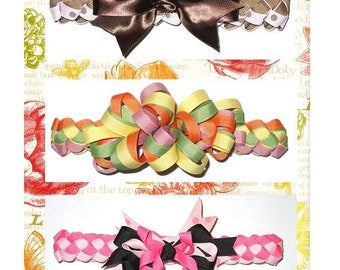 8 Boutique Girl BRAIDED WOVEN Headband Instruction Pattern Headband PDF