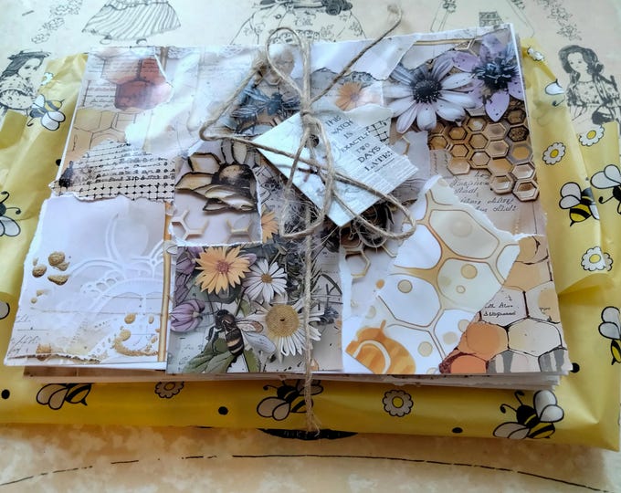 Sunshine Stitch Letter Club: Handmade Collage, Artwork, and Newsletter