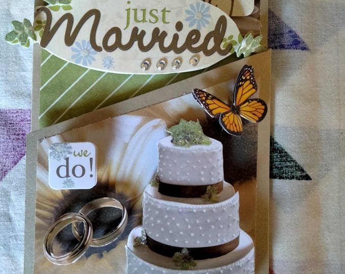 Handmade Wedding Card We Do Engagement Announcement