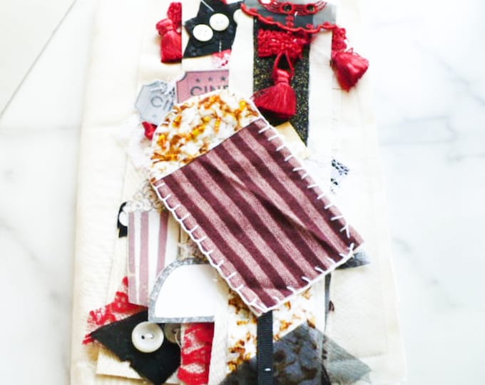 Movie Night Junk Journal Kit Family Cinema Rating Log Book Mother Daughter Slow Stitch Kit Gift for Couples Travel Gift Idea