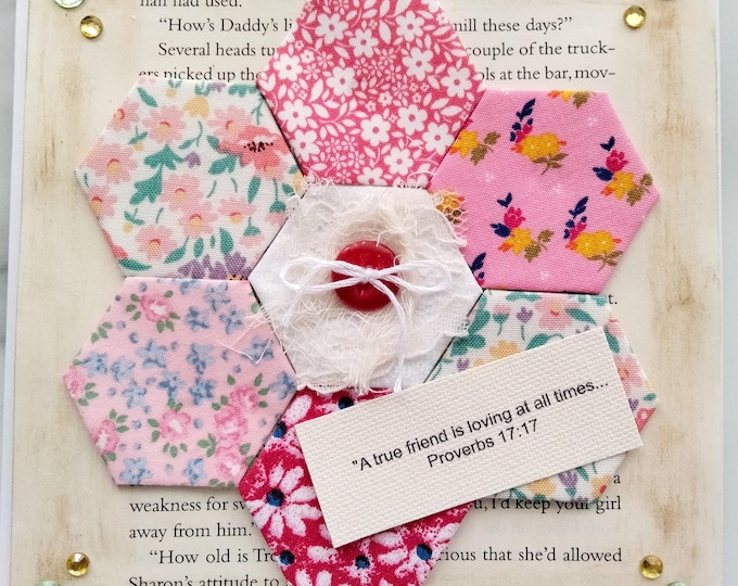 Handmade Greeting Card Scripture Text Bible Verse Encouragement Gift Christian Women Faith Inspiration Message Friendship Thinking of You