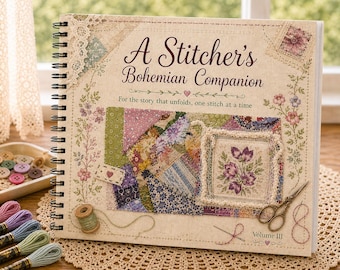 Bohemian Slow Stitch Storybook Companion Volume III, Digital Download Sewing Guide, Textile Art Inspiration, Creative Stitching Workbook PDF