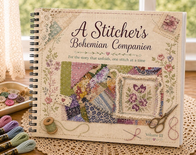 Bohemian Slow Stitch Storybook Companion Volume III, Digital Download Sewing Guide, Textile Art Inspiration, Creative Stitching Workbook PDF