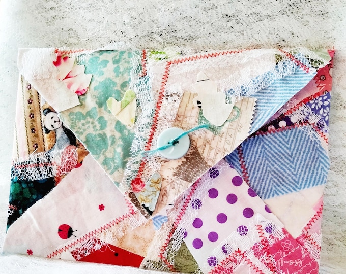Cash Gift Envelope Vintage Style Wedding Card Holder Fabric Money Pouch Anniversary Gift Romantic Wedding Money Wrapper Shabby Chic Bridal