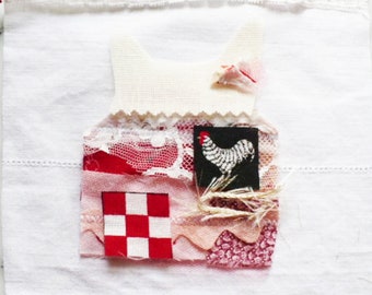 Hen House Slow Stickpackung: Cottagecore Stickerei (15x15cm)