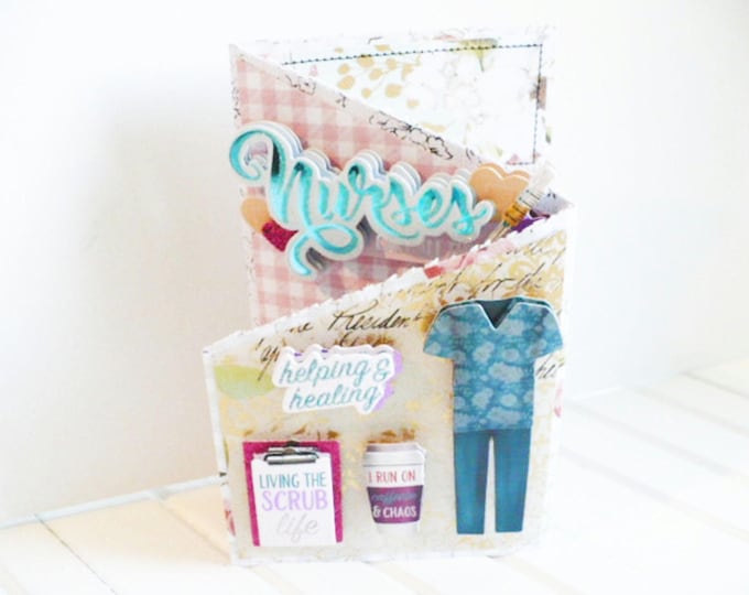 Handmade Nurses Card for Women RN and LPN Anniversary or Graduation Gift for Friend Nurses Call All the Shots  Nursing Is A Work Of Heart