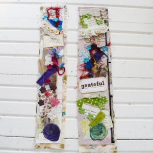 Handmade Junk Journal Embellishments Layered Cluster Strips For Craft and Sewing Projects Gift for Women