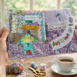 Boho Tiny House Slow Stitch Soft Book Kit: Entspannende Handwerkstherapie DIY-Stichbuch