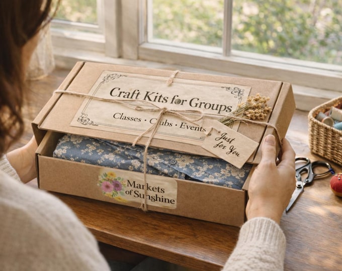 Craft Kits for Groups Bulk Slow Stitch Bookmark Kit for Classes Clubs  Events