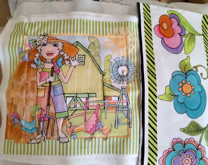 Slow Stitch Junk Journal Kit Sunshine Garden Girls Loralie Designs Quilt Block Craft Room Decor For Mom Gift Idea