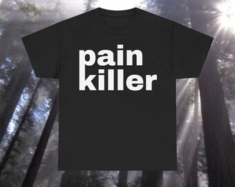 Pain Killer Graphic T-Shirt, Funny Meme Y2K Opium Streetwear, Emo Y2k Tee, Grunge Aesthetic Alt Music Merch, Bladee DrainGang Ken Carson Tee