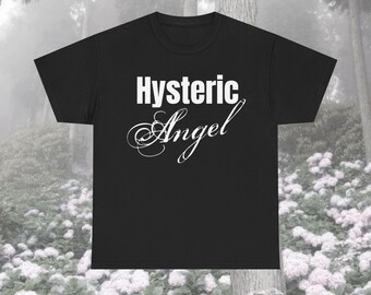 Hysteric Angel Coquette Graphic T-shirt, Funny Meme Streetwear