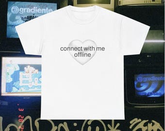Camiseta com estampa de coração, Meme engraçado Y2K Opium Streetwear, Camiseta emo Y2K, Produtos de música alternativa estética grunge, Camiseta Bladee DrainGang Playboi Carti