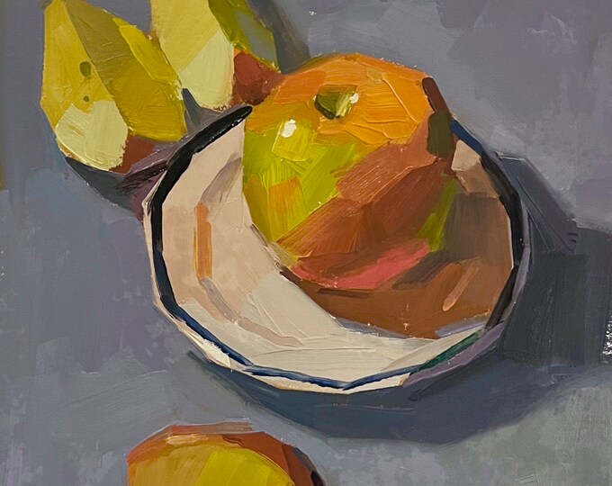 Oil Painting Art apples to Apples by Sarah Sedwick - Etsy