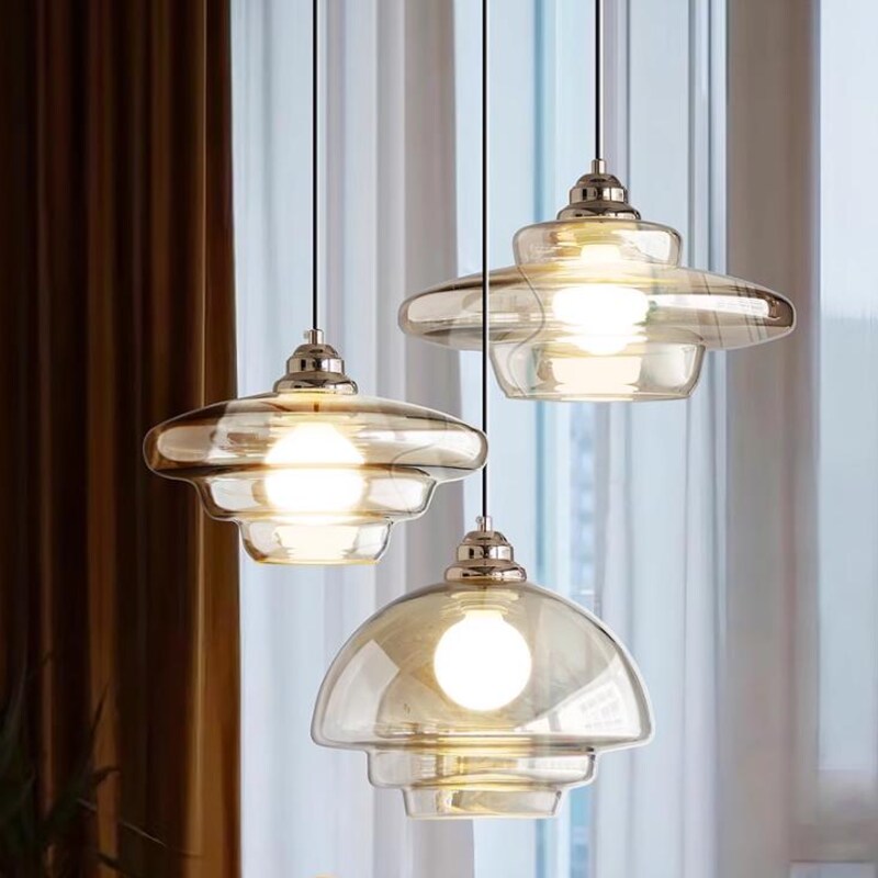Modern Nordic Glass Pendant Light - Etsy