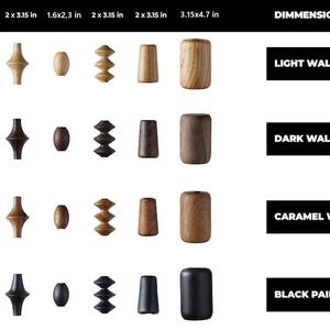 Handcrafted Walnut Wood Hanging Light - Unique Lathe Turned Pendant Lamp image 9