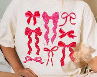 Valentine's Day Bows | PNG Digital Download