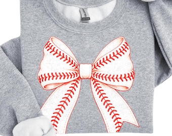 Baseball Bow Design: Distressed Baseball PNG