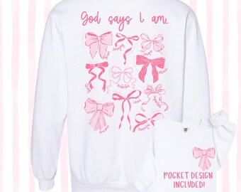 God Says I Am Coquette PNG: Christian Valentines Design (Digital Download)