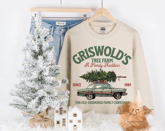 Griswold Christmas Tree Farm PNG: Family Vacation Graphic (Distressed Digital Download)