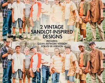 The Sandlot Inspired FOREVER Design: 2 Vintage Baseball PNG