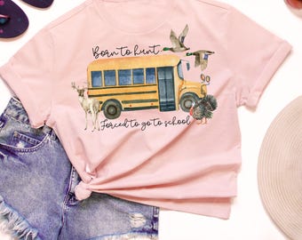 Girls Hunt School Trendy Shirt PNG (Instant Download)