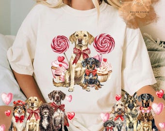 Custom Dog Valentine's Day T-shirt | Personalized Gift for Vday