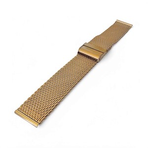 Vergoldetes Haifisch Mesh Uhrenarmband Band, 18 mm-22 mm Bild 2