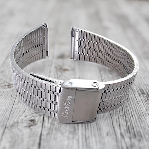 Classic Vintage Retro Mesh Bracelet 316L Stainless Steel Watch Strap 18mm 20mm 22mm