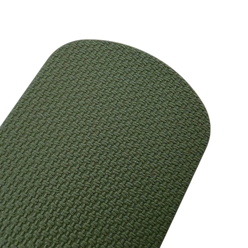 Green FKM Rubber Watch Strap: Military Style, 20mm 22mm One Piece image 4