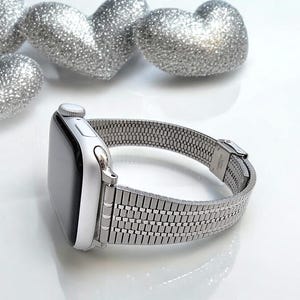 Retro Vibes Slim Mesh 316L Steel Bracelet For Apple Watch