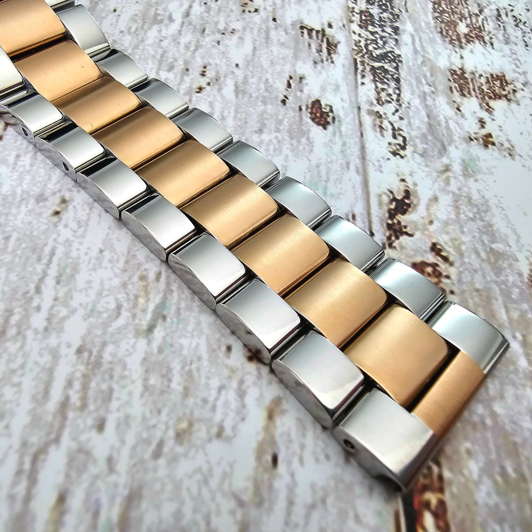 Prestige Rose-Tone-Stainless-Steel 15 mm Watch Bracelet SXDB64_K0007890 main image 1