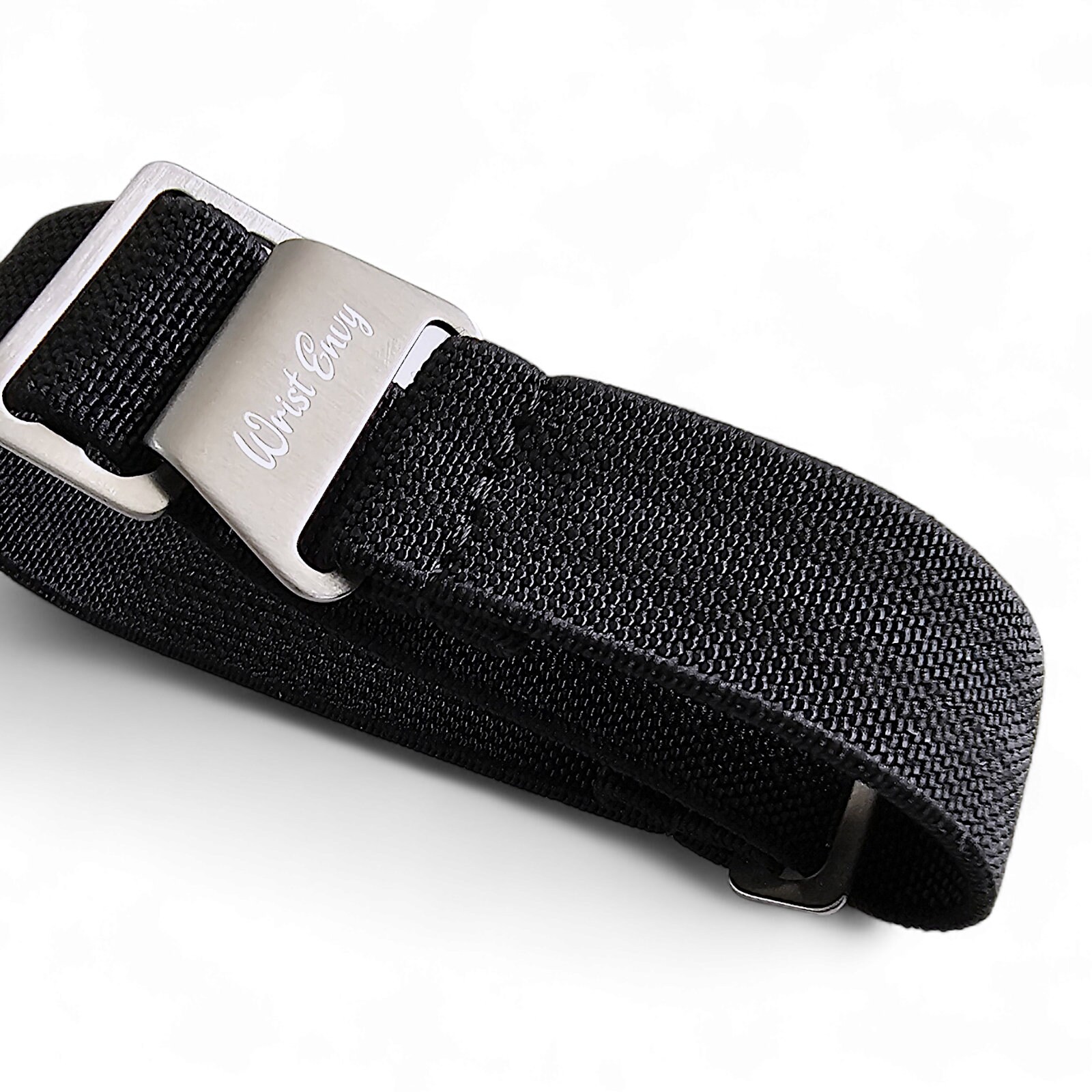 Cinturino Elastico In Nylon Marine Nationale Francese 20/22mm - Wrist Envy Nero