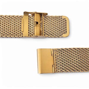 Vergoldetes Haifisch Mesh Uhrenarmband Band, 18 mm-22 mm Bild 10