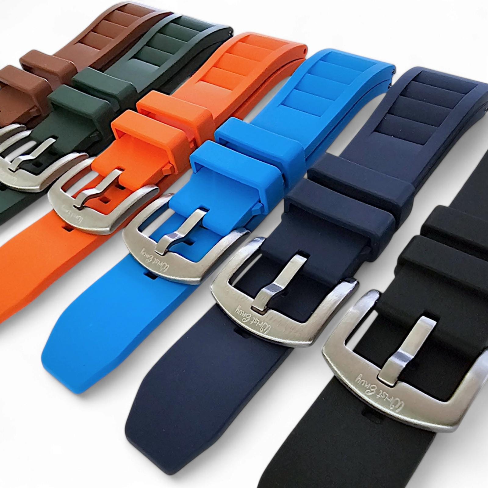 2 cinturini in silicone da 22 mm in gomma per orologio da polso a sgancio rapido cinturini sportivi H Band per orologio subacqueo cinturino in silicone a sgancio rapido in gomma morbida 2 cinturini in silicone da 22 mm in gomma per orologio da polso a sgancio rapido cinturini sportivi H Band per orologio subacqueo cinturino in silicone a sgancio rapido in gomma morbida