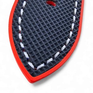 Bracelet de montre en caoutchouc FKM, toile à voile, hybride bleu et rouge, 20-22 mm image 8