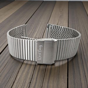 Retro Metal Watch Bracelet 316L Stainless Steel 18mm 20mm 22mm