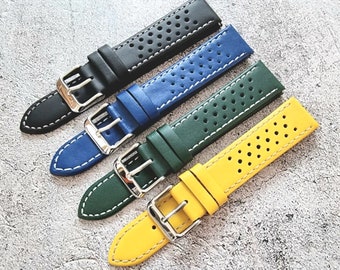 Lederarmband Uhrenarmband: Grandprix Style, 18-24 mm