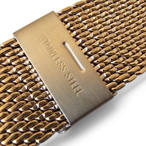 Vergoldetes Haifisch Mesh Uhrenarmband Band, 18 mm-22 mm Bild 7