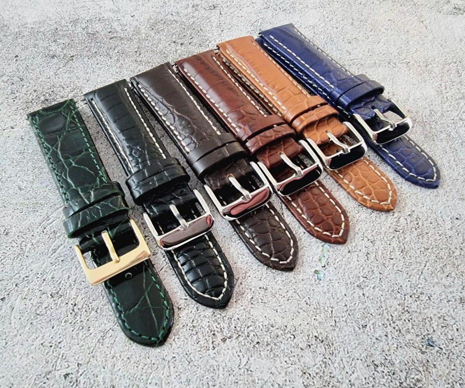 Cinturino Per Orologio In Pelle Di Vello 18mm 20mm 22mm - Foto 5