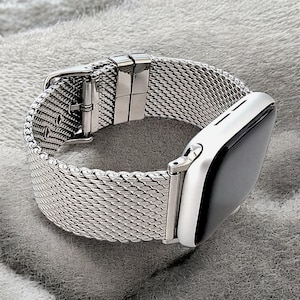 Cinturino per orologio Shark Mesh in acciaio inossidabile 316L da 2,6 mm di spessore per Apple Watch