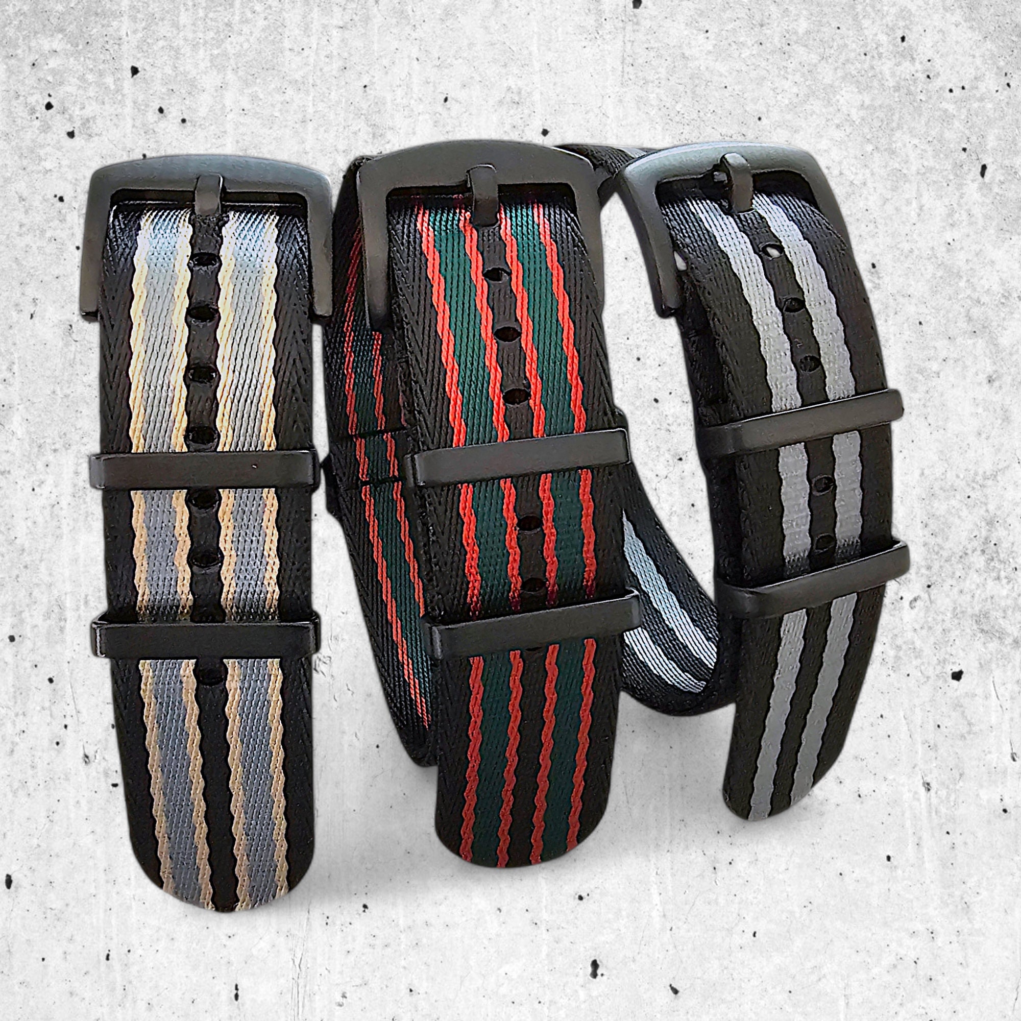 Black Nato Strap Etsy Canada