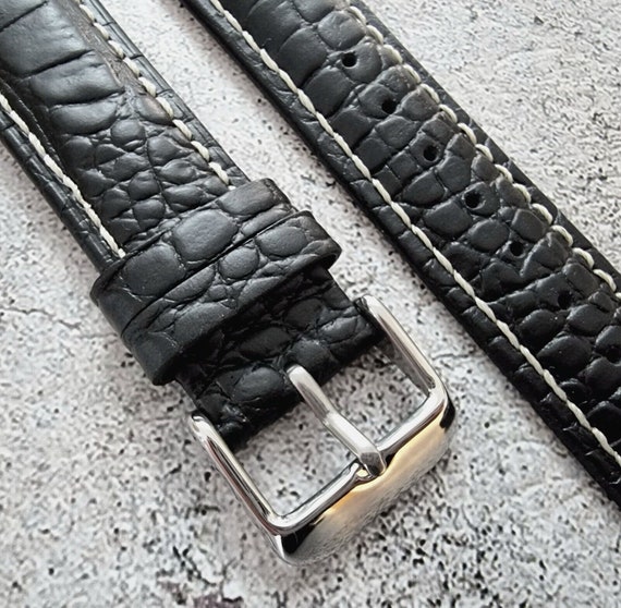 Cinturino Per Orologio In Pelle Di Vello 18mm 20mm 22mm - Foto 12