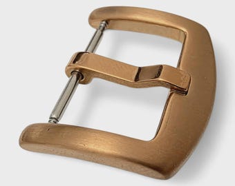 Fibbia ad ardiglione in bronzo PVD per cinturino orologio 18 mm 20 mm stile sportivo