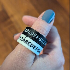 CipherFidget v2 - Decoder Ring Bundle | Mix & Match 3D Printed STEM Fidget Toy | Classroom Cryptography Kit | Secret Code Spy Rings Bulk image 4