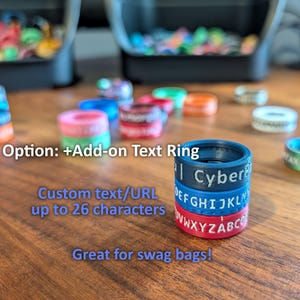CipherFidget v2 - Decoder Ring Bundle | Mix & Match 3D Printed STEM Fidget Toy | Classroom Cryptography Kit | Secret Code Spy Rings Bulk image 5
