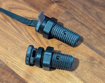 Threaded Belt Clamp for OSSM or MGN12 Rail, 24mm - Print + Hardware Kit