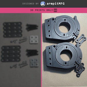 PitClamp Mini v1.1 förstärkt 3030 gångjärn | Par | Endast 3D-utskrifter