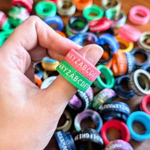 CipherFidget v2 - Decoder Ring Bundle | Mix & Match 3D Printed STEM Fidget Toy | Classroom Cryptography Kit | Secret Code Spy Rings Bulk